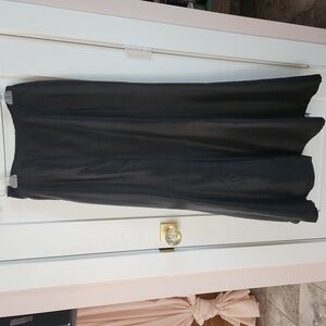 Full length black silk Ann Taylor skirt, fully-lined, size 16